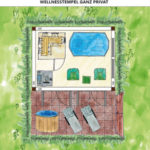 Wellness Gartenhaus mit Whirlpool und Sauna einrichten